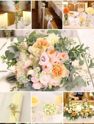 Romantická púdrová výzdoba