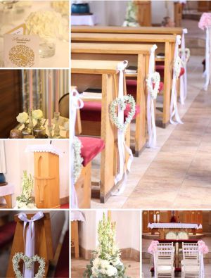 Svadobná výzdoba kostola